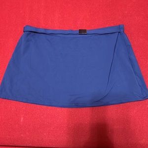 GUC Calvin Klein Belted Navy Blue swim skirt/bathing suit coverup